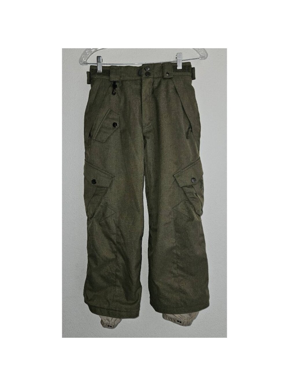 686 Ski Snow Snowboard Pants Green Smarty Detachable Lining Boys Youth Medium